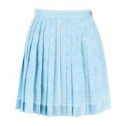 Versace Short Skirts Blue, Dam