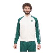 Adidas Originals Ikonisk vit och grön track top Multicolor, Herr