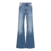 Dondup Wide Jeans Blue, Dam