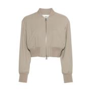 Ami Paris Bomber Jackets Beige, Dam