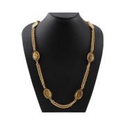 Chanel Vintage Pre-owned Guld halsband Yellow, Dam