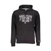 Tommy Hilfiger Svart Hoodie i Bomull Black, Herr