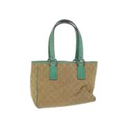 Gucci Vintage Pre-owned Canvas gucci-vskor Beige, Dam