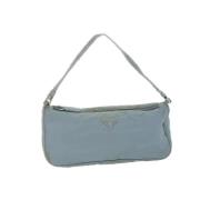 Prada Vintage Pre-owned Nylon prada-vskor Blue, Dam