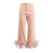 P.a.r.o.s.h. Cropped Jeans Pink, Dam