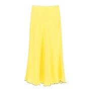 Siedrés Midi Skirts Yellow, Dam