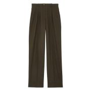 Ines De La Fressange Paris Marlow khaki byxor Green, Dam