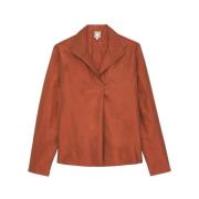 Ines De La Fressange Paris Noa Rust Top Loose Fit Skjorta Orange, Dam