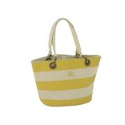 Burberry Vintage Pre-owned Bomull totevskor Yellow, Dam