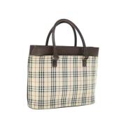 Burberry Vintage Pre-owned Nylon totevskor Beige, Dam