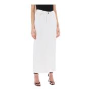 Wardrobe.nyc Maxi Skirts White, Dam