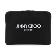 Jimmy Choo Logo Teknisk Väska Black, Dam