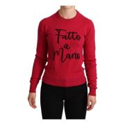 Dolce & Gabbana Round-neck Knitwear Pink, Dam