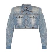 Versace Jeans Couture Beskuren jeansjacka Blue, Dam