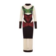 Marine Serre Maxi Dresses Multicolor, Dam