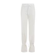 Lemaire Straight Trousers White, Dam