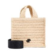 Patou Liten JP Raffia Toteväska Beige, Dam