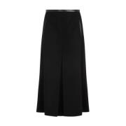 Saint Laurent Midi Skirts Black, Dam