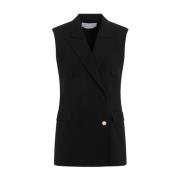 Gabriela Hearst Mayte Vest i Svart Black, Dam