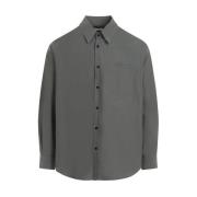 Lemaire Casual Shirts Gray, Herr