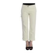 Ermanno Scervino Elegant Beige Capri Cropped Byxor Beige, Dam