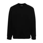 Emporio Armani Svart Eagle Sweatshirt Black, Herr