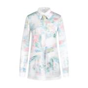 Loewe Vit Multifärgad Skjorta 2016 Multicolor, Dam