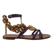 Dolce & Gabbana Flat Sandals Multicolor, Dam