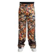 Dolce & Gabbana Wide Trousers Multicolor, Herr