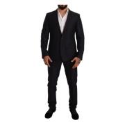 Dolce & Gabbana Single Breasted Suits Black, Herr