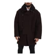 Dolce & Gabbana Double-Breasted Coats Brown, Herr