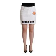 Dolce & Gabbana Denim Skirts White, Dam