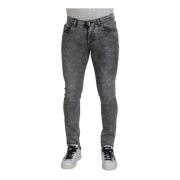 Dolce & Gabbana Grå Slim Fit Denim Jeans Gray, Herr