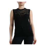 Dolce & Gabbana Sleeveless Tops Black, Dam