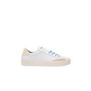 Sun68 Street Leather Sneakers i Vit White, Herr