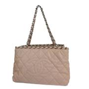Chanel Vintage Pre-owned Laeder shoppers Pink, Dam