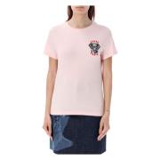 Kenzo Faded Pink Elephant Classic T-Shirt Pink, Dam
