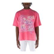 We11Done Kortärmad Tryckt T-shirt Pink, Herr