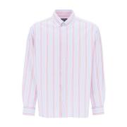 A.p.c. Klassisk Vit Button-Up Skjorta Multicolor, Herr