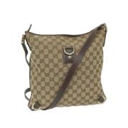 Gucci Vintage Pre-owned Canvas gucci-vskor Beige, Dam