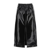 Maison Margiela Veckad Mini Kjol Black, Dam