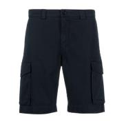 Woolrich Blå Cargo Shorts för Män Blue, Herr