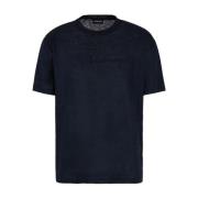 Giorgio Armani T-Shirts Blue, Herr