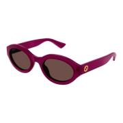 Gucci Lila Solglasögon Stilfull Vardagsanvändning Purple, Dam