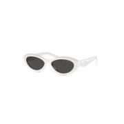 Prada Svarta solglasögon för dagligt bruk White, Dam