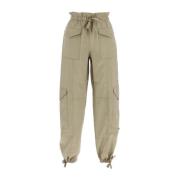 Ganni Denim Byxor Beige, Dam