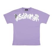 Disclaimer Logo Tee Lilac Streetwear T-Shirt Purple, Dam