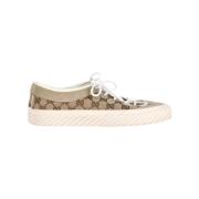 Gucci Vintage Pre-owned Bomull sneakers Brown, Herr