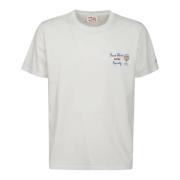 MC2 Saint Barth Portofino Vit Bomull T-shirt med Tryck White, Herr