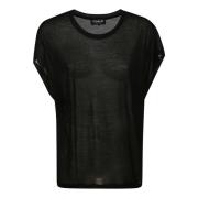 Dondup T-Shirts Black, Dam